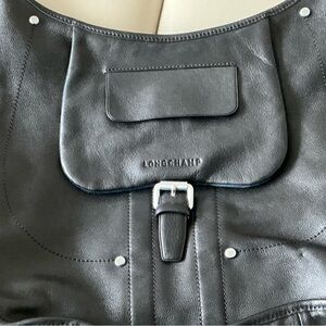 Longchamp Leather Shoulder Bag Large